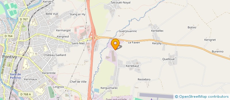 localisation de l'entreprise BEBAL FRANCE à NOYAL-PONTIVY