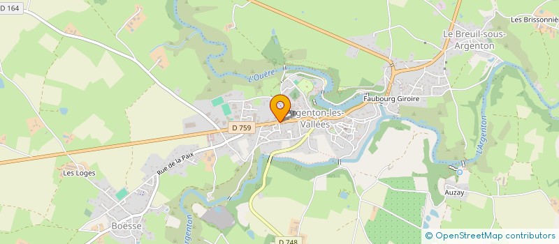 localisation de l'entreprise BEBAN  ARGENTONNAY