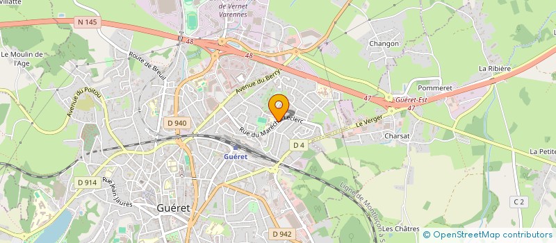 localisation de l'entreprise BEBE 10 à GUERET