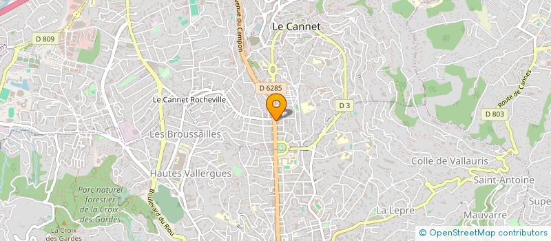 localisation de l'entreprise BEBE CHIOT à LE CANNET