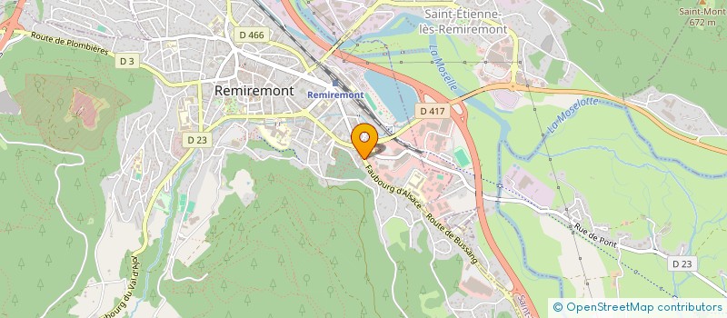 localisation de l'entreprise BEBE JOUE  REMIREMONT