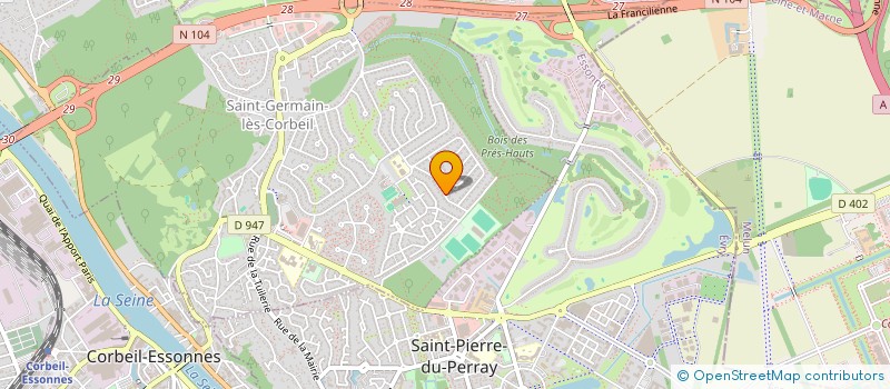 localisation de l'entreprise BEBE SIGNE D'AMOUR à SAINT-GERMAIN-LES-CORBEIL