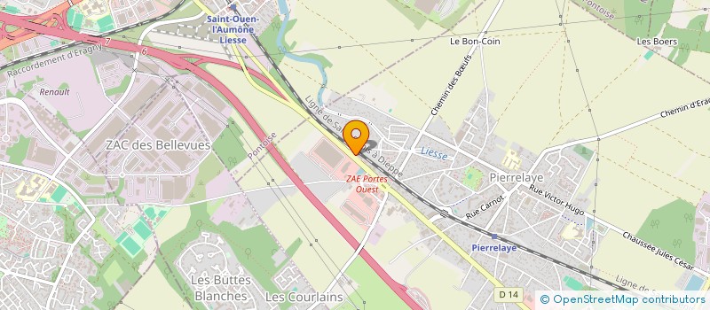 localisation de l'entreprise BEBECAR FRANCE à PIERRELAYE