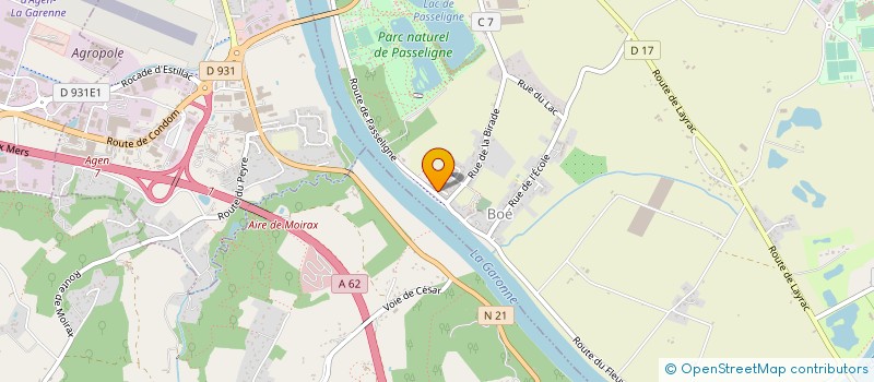 localisation de l'entreprise BEBEDA  BOE