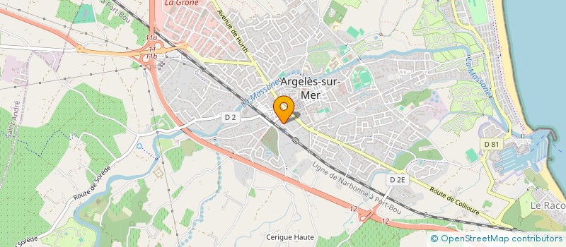 localisation de l'entreprise BEBEL à ARGELES-SUR-MER