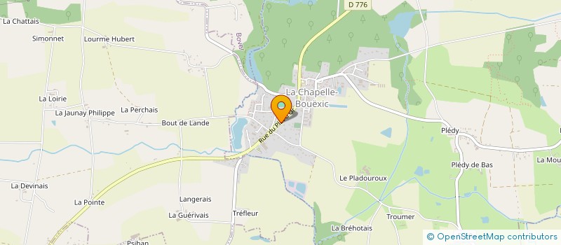 localisation de l'entreprise BEBELISE  LA CHAPELLE-BOUEXIC