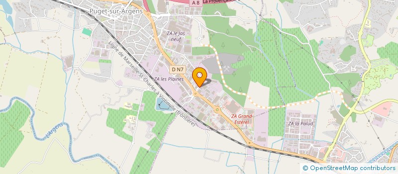 localisation de l'entreprise BEBEMAGIC à PUGET-SUR-ARGENS