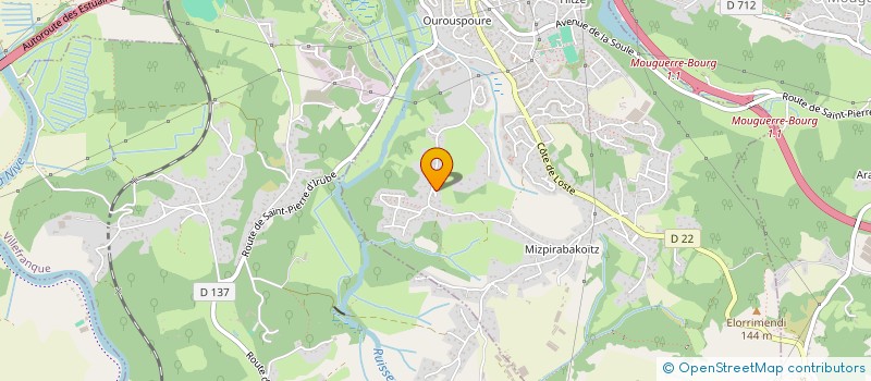 localisation de l'entreprise BEBERDEDERIETTE  SAINT-PIERRE-D'IRUBE