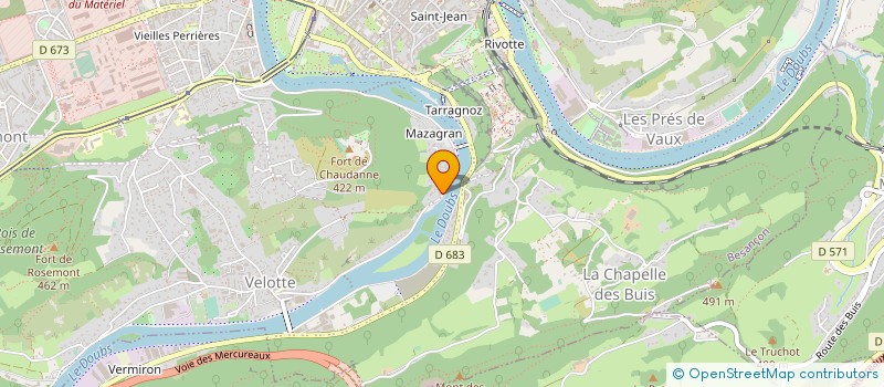 localisation de l'entreprise BEBES CHOUETTES  BESANCON