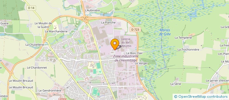 localisation de l'entreprise BEBINOX à ANCENIS-SAINT-GEREON
