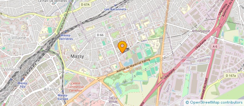 localisation de l'entreprise BEBROS à MASSY
