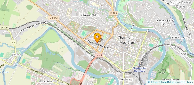 localisation de l'entreprise BEC à CHARLEVILLE-MEZIERES