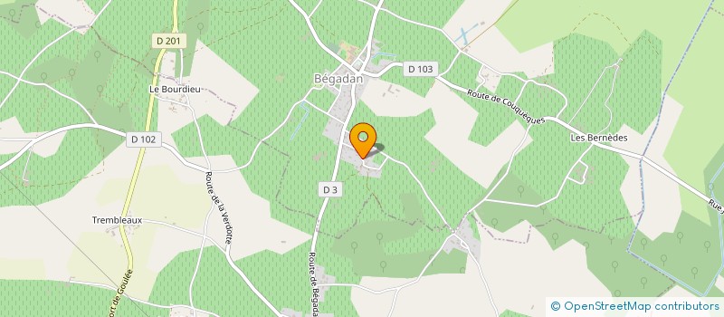 localisation de l'entreprise BEC  BEGADAN