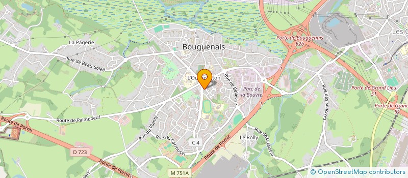 localisation de l'entreprise BEC ATLANTIQUE  BOUGUENAIS