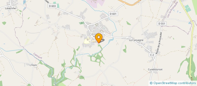 localisation de l'entreprise BEC-BERNAT  CALMONT