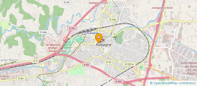 localisation de l'entreprise BEC CORNU à AUBAGNE