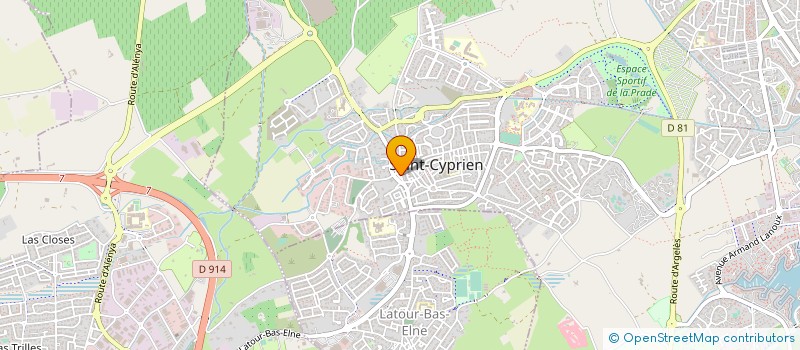 localisation de l'entreprise BEC ET CABALL VOYAGES à SAINT-CYPRIEN
