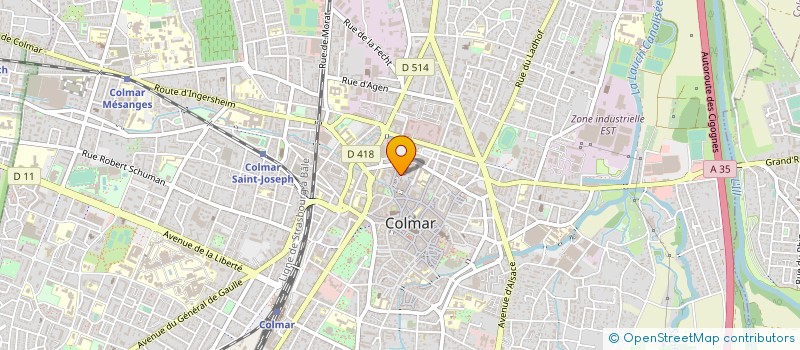 localisation de l'entreprise BEC FAIM PRODUITS FRAIS D'ATTIRANCE à COLMAR