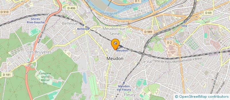 localisation de l'entreprise BEC FORMATION à MEUDON