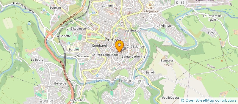 localisation de l'entreprise BEC IMMOBILIER à RODEZ