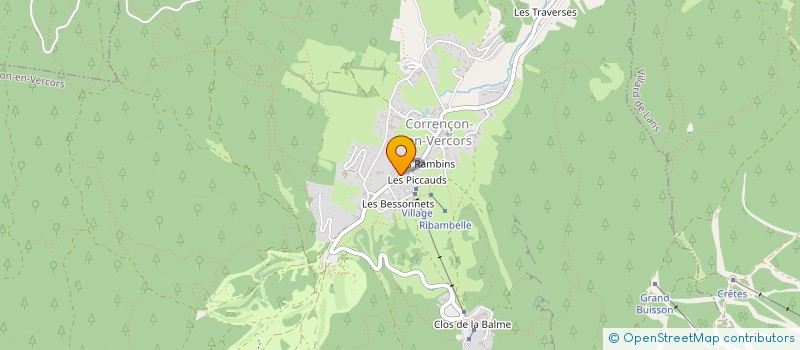 localisation de l'entreprise BEC SKIS SARL à CORRENCON-EN-VERCORS