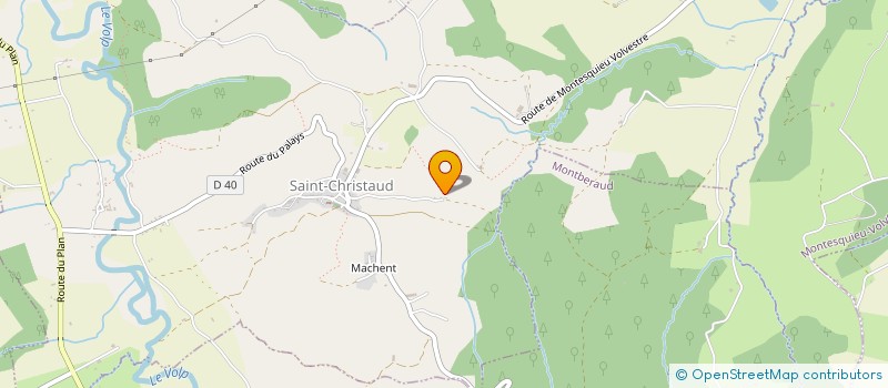 localisation de l'entreprise BECA  SAINT-CHRISTAUD