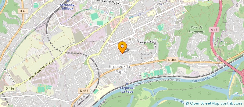 localisation de l'entreprise BECA à RILLIEUX-LA-PAPE
