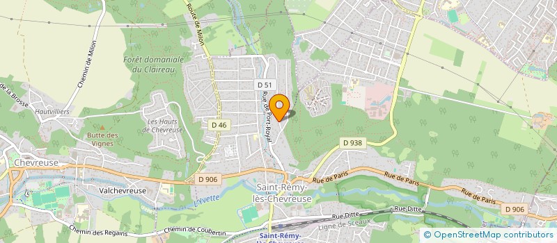 localisation de l'entreprise BECA ENVIRON BUREAU ETUDE CONSTRUCT AN  SAINT-REMY-LES-CHEVREUSE