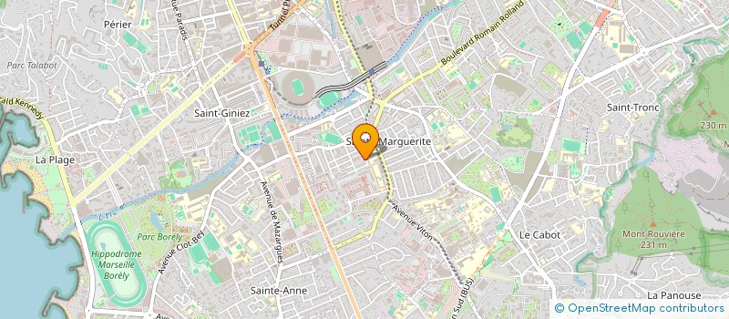 localisation de l'entreprise BECA IMMOBILIER à MARSEILLE
