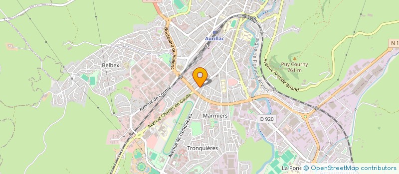 localisation de l'entreprise BECA LOC' à AURILLAC