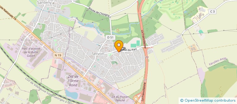 localisation de l'entreprise BECABOX  SERVON