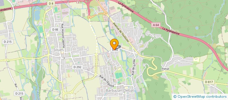 localisation de l'entreprise BECAFLOR  BARBAZAN-DEBAT