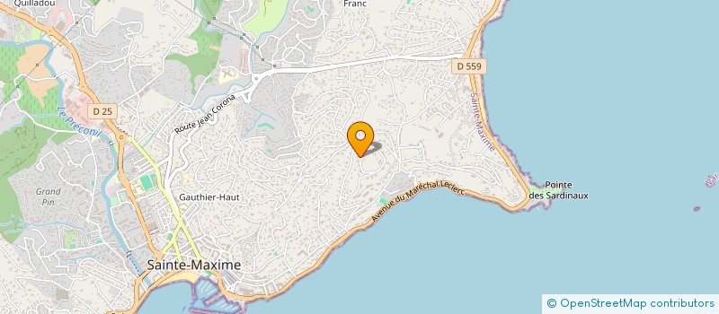 localisation de l'entreprise BECAGWEMA à SAINTE MAXIME