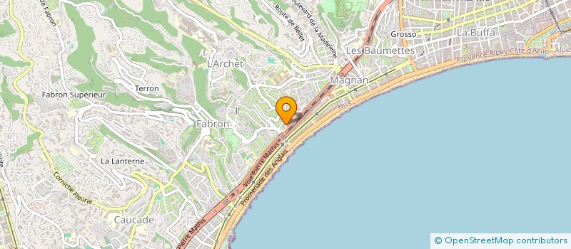 localisation de l'entreprise BECAJY à NICE