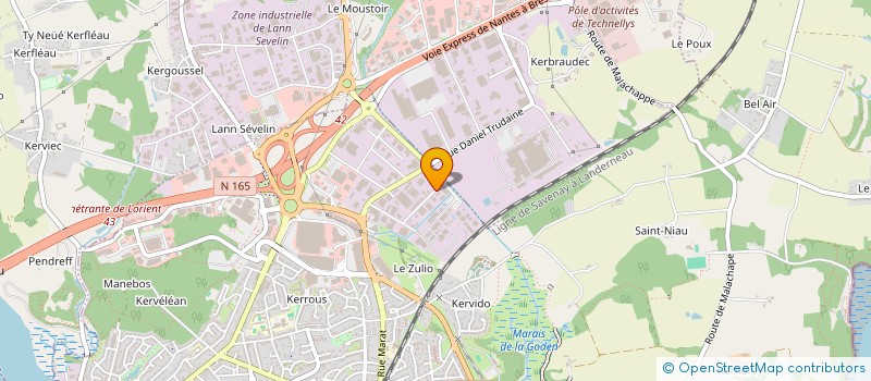 localisation de l'entreprise BECAM  LANESTER