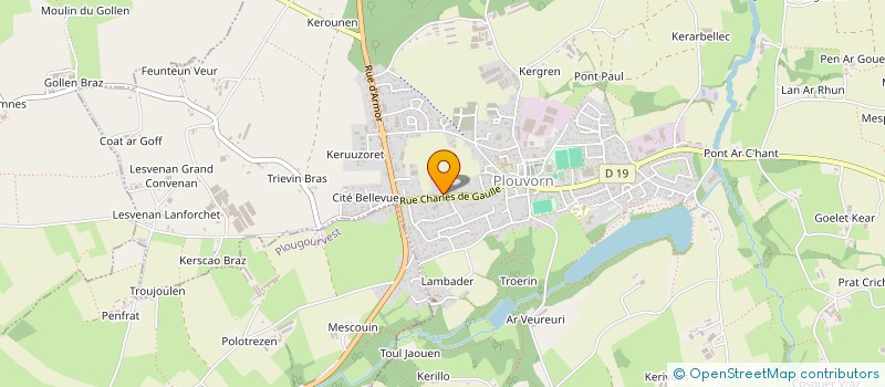 localisation de l'entreprise BECAM JEROME  PLOUVORN