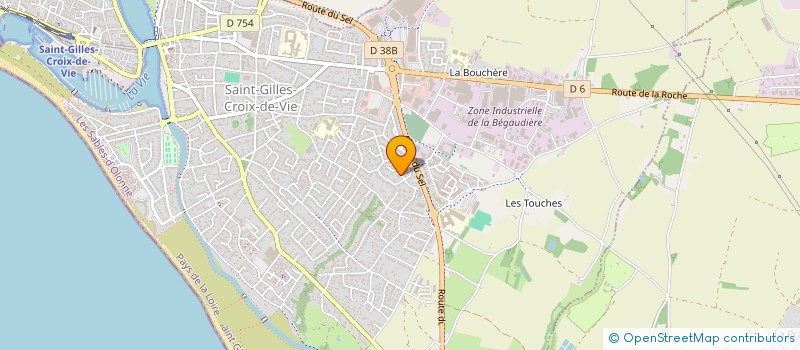 localisation de l'entreprise BECANARO à SAINT-GILLES-CROIX-DE-VIE