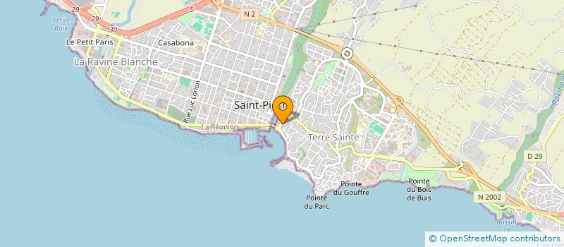 localisation de l'entreprise BECARRE OCEAN INDIEN à SAINT-PIERRE