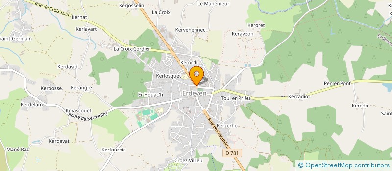 localisation de l'entreprise BECASSO  ERDEVEN