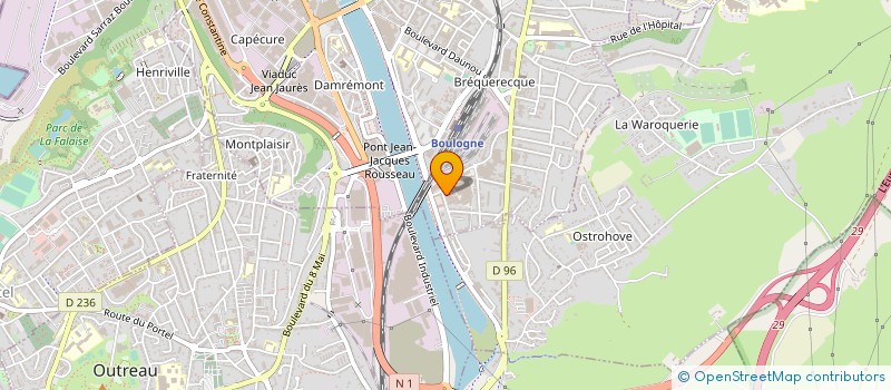 localisation de l'entreprise BECASUC  BOULOGNE-SUR-MER