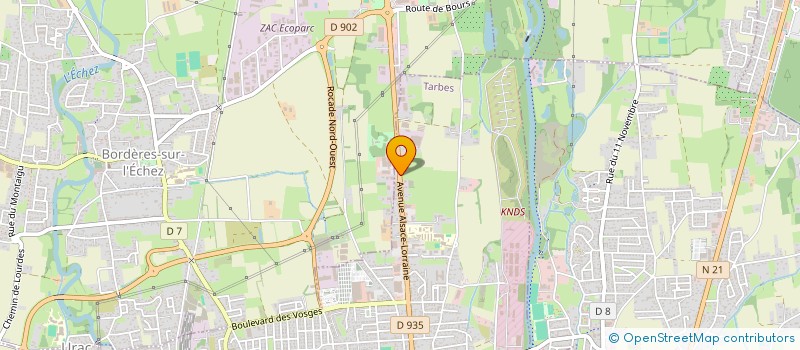 localisation de l'entreprise BECB  TARBES