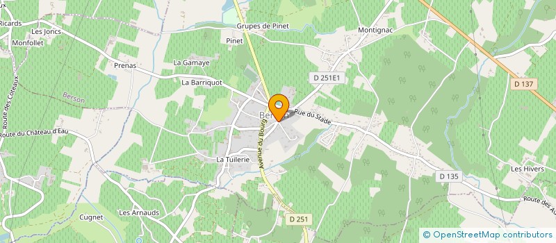 localisation de l'entreprise BECCA, LA CABANE A DOUDOUS  BERSON