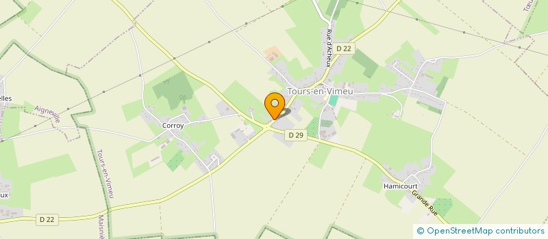 localisation de l'entreprise BECCAN TA - TP  TOURS-EN-VIMEU