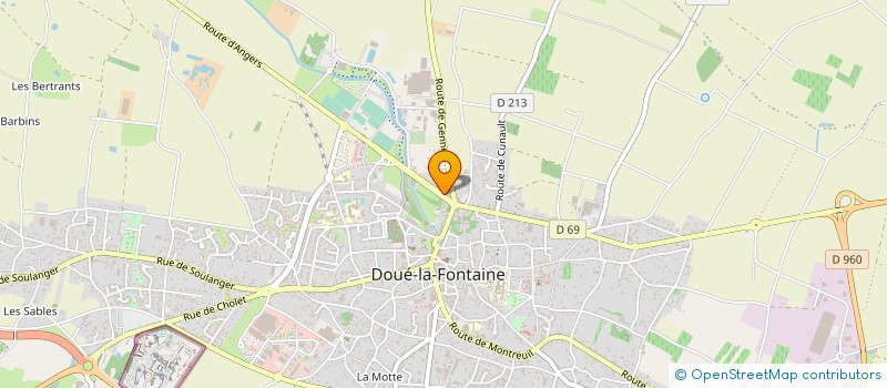 localisation de l'entreprise BECCARD à DOUE-EN-ANJOU