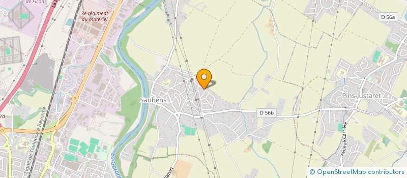 localisation de l'entreprise BECCHIO ELECTRICITE  SAUBENS