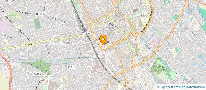 localisation de l'entreprise BECCOMS à TROYES