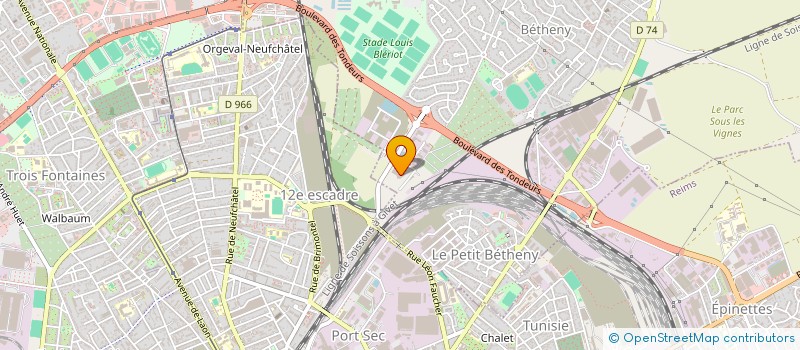 localisation de l'entreprise BECCUE SAS - ATELIER DU POIDS LOURD à BETHENY