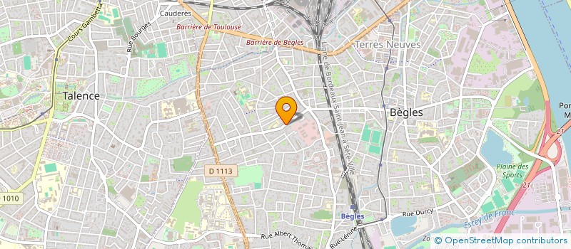 localisation de l'entreprise BECE à BEGLES
