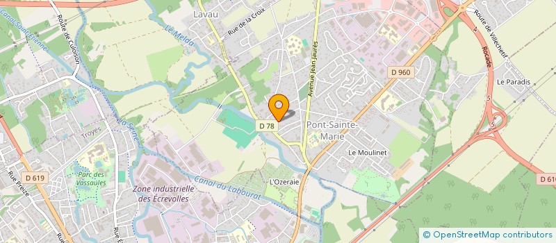 localisation de l'entreprise BECELAM  PONT-SAINTE-MARIE