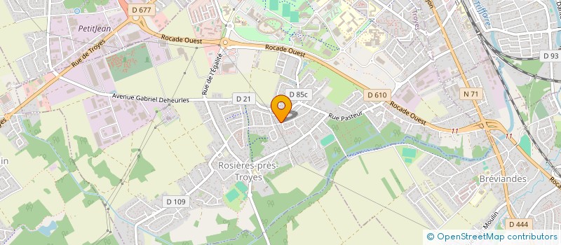 localisation de l'entreprise BECENI  ROSIERES-PRES-TROYES